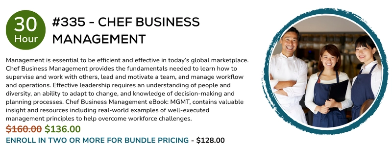 #335 - CHEF BUSINESS MANAGEMENT